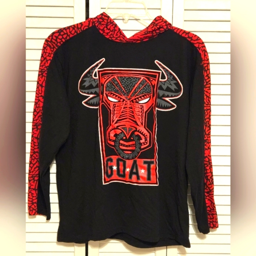 FRESH LAUNDRY Boy's L  GOAT Hooded Tee